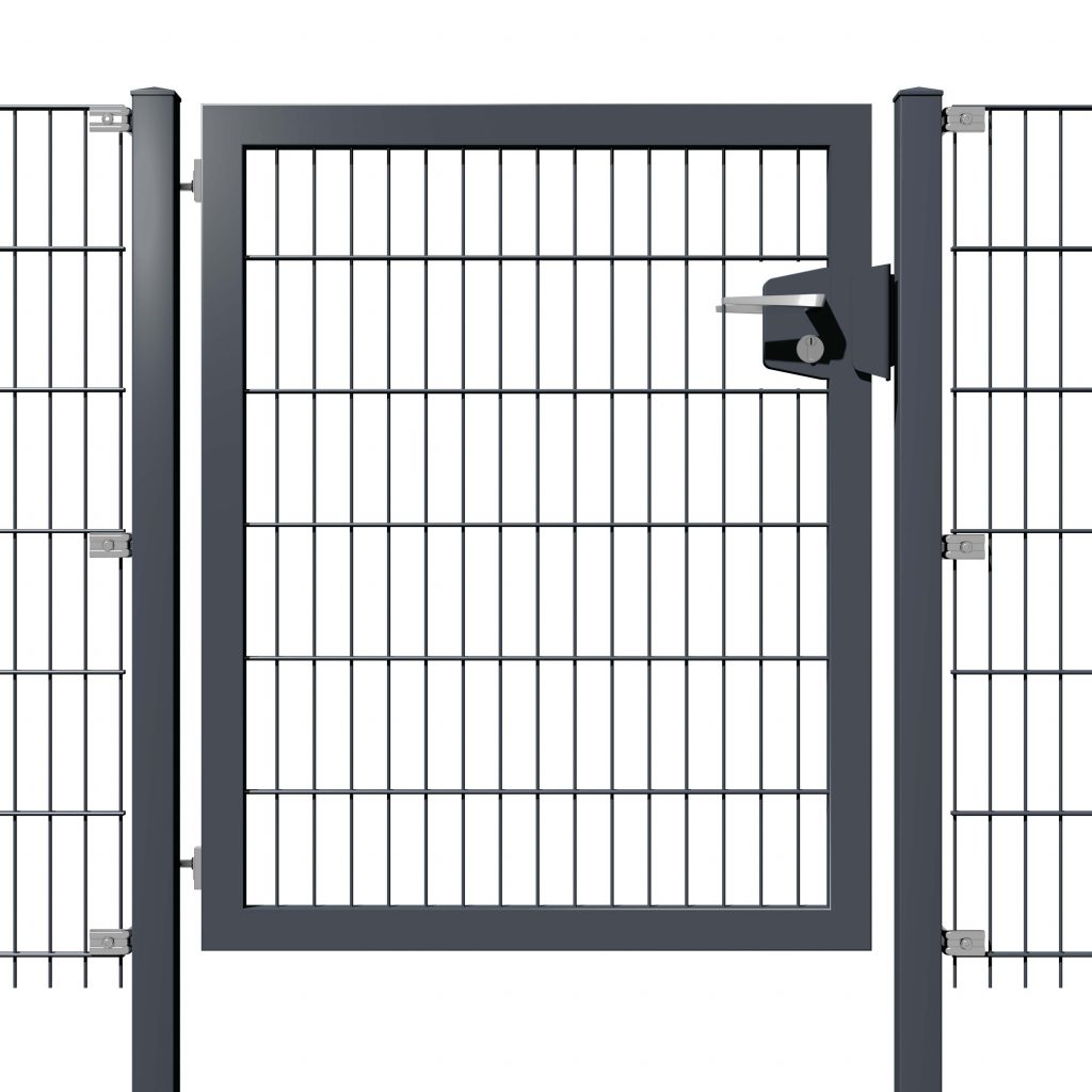 system drehflügeltor 1 flgl anthrazit